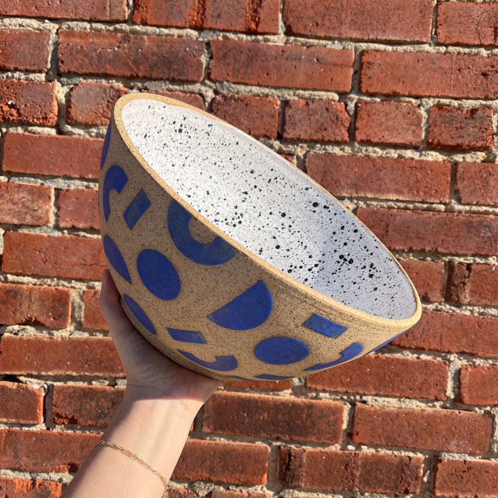 Recreation Center - Big Blue Shapes Bowl - Shop Duet