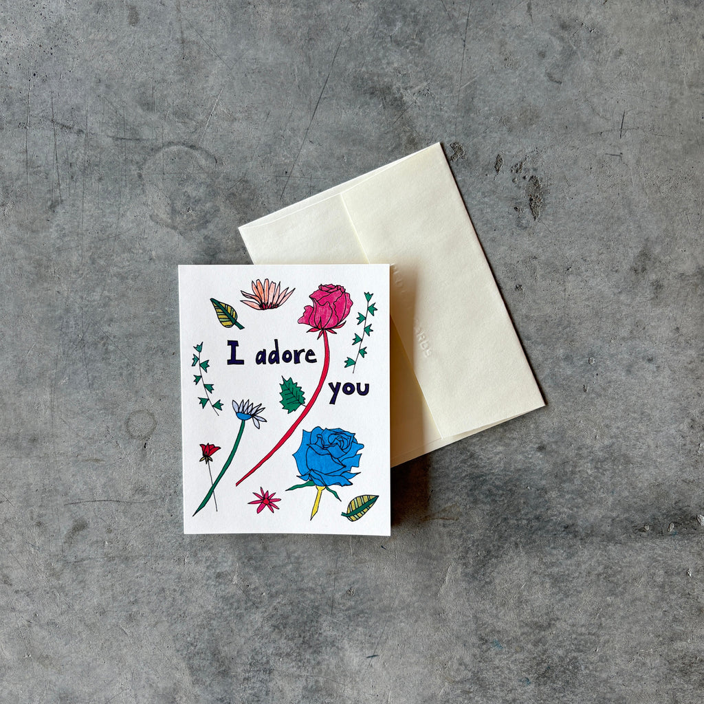 Red Cap Cards - Adored Greeting Card - Shop Duet