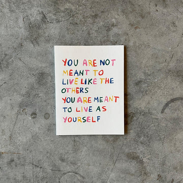 Red Cap Cards - Be Yourself Encouragement Greeting Card - Shop Duet