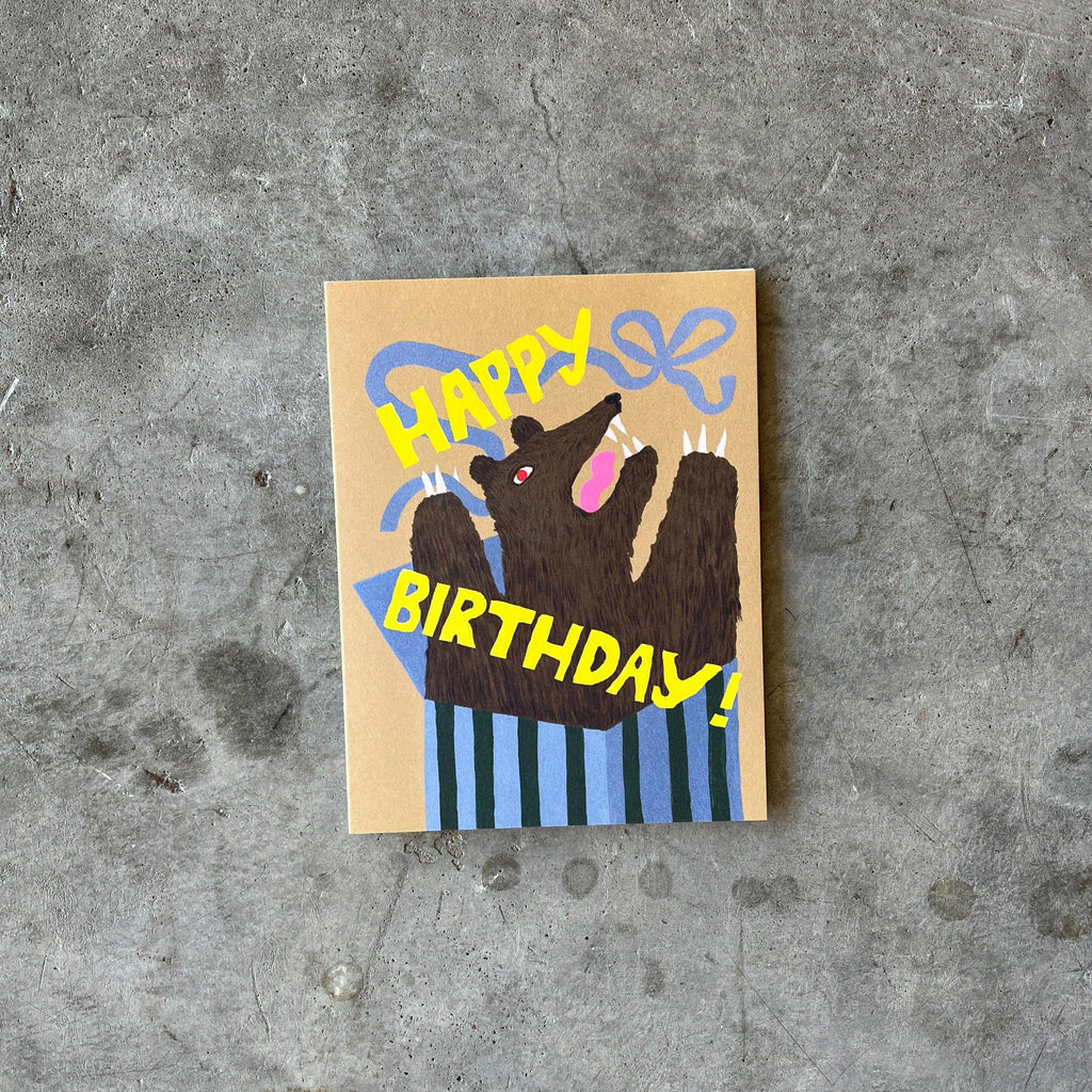 Red Cap Cards - Bear Surprise Birthday Greeting Card - Shop Duet