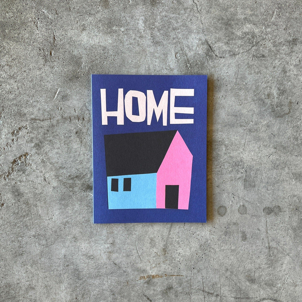 Red Cap Cards - Blue Home Housewarming Greeting Card - Shop Duet