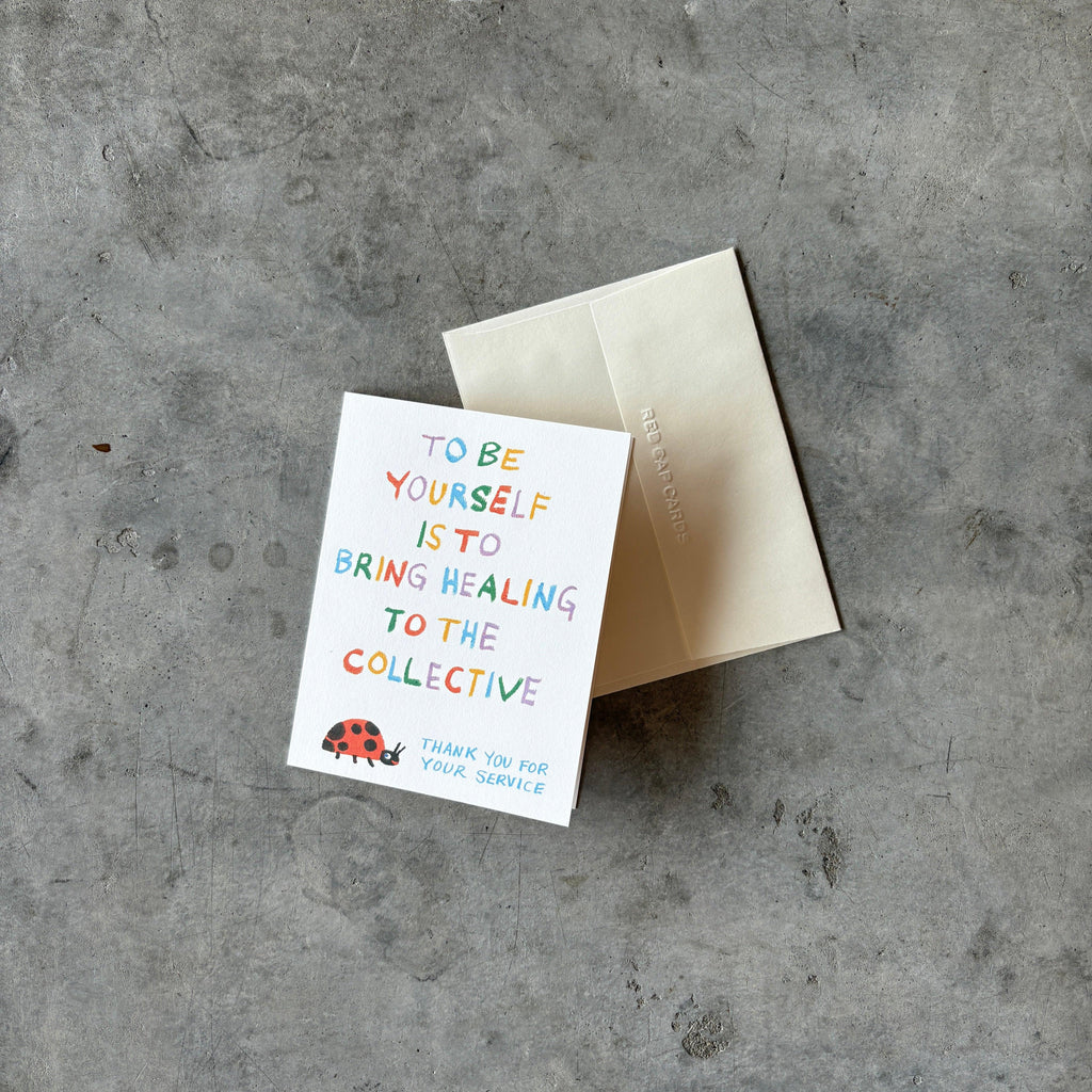 Red Cap Cards - Collective Healing Greeting Card - Shop Duet