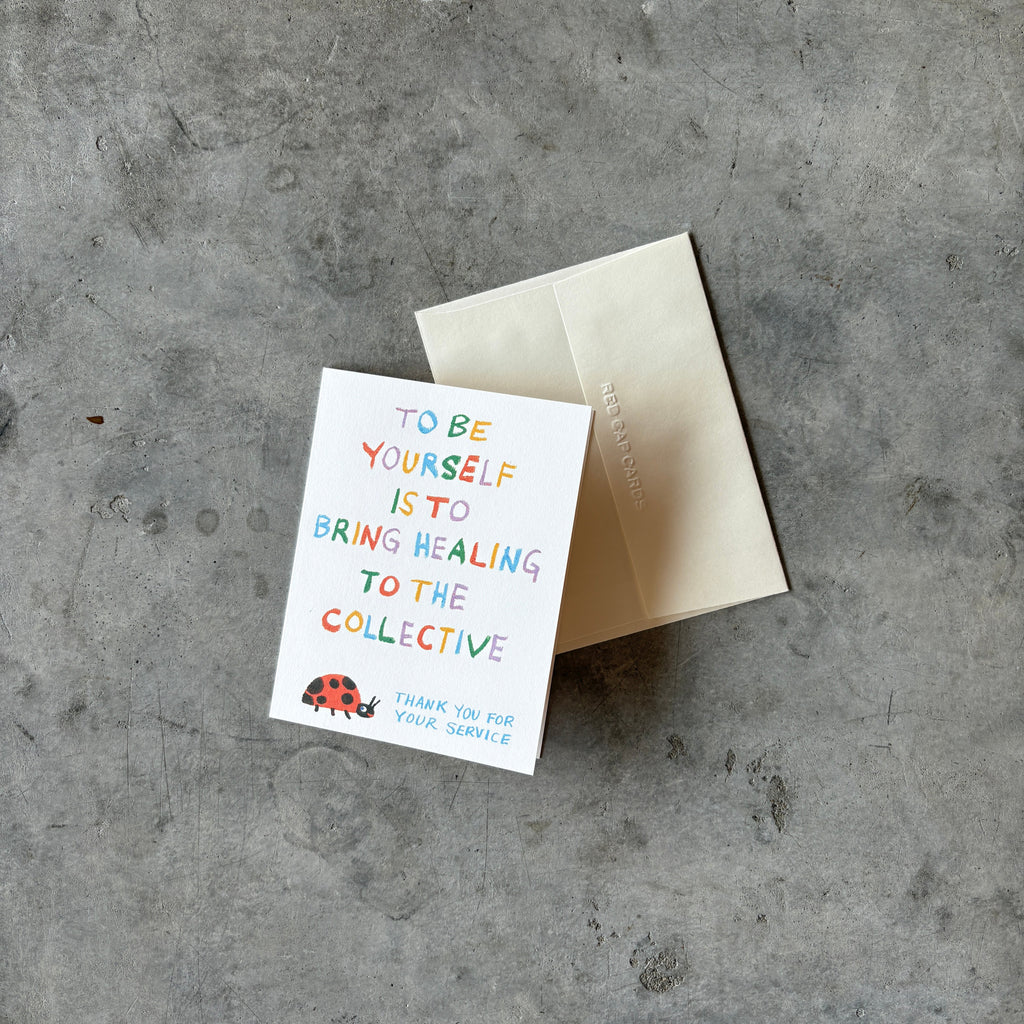 Red Cap Cards - Collective Healing Greeting Card - Shop Duet