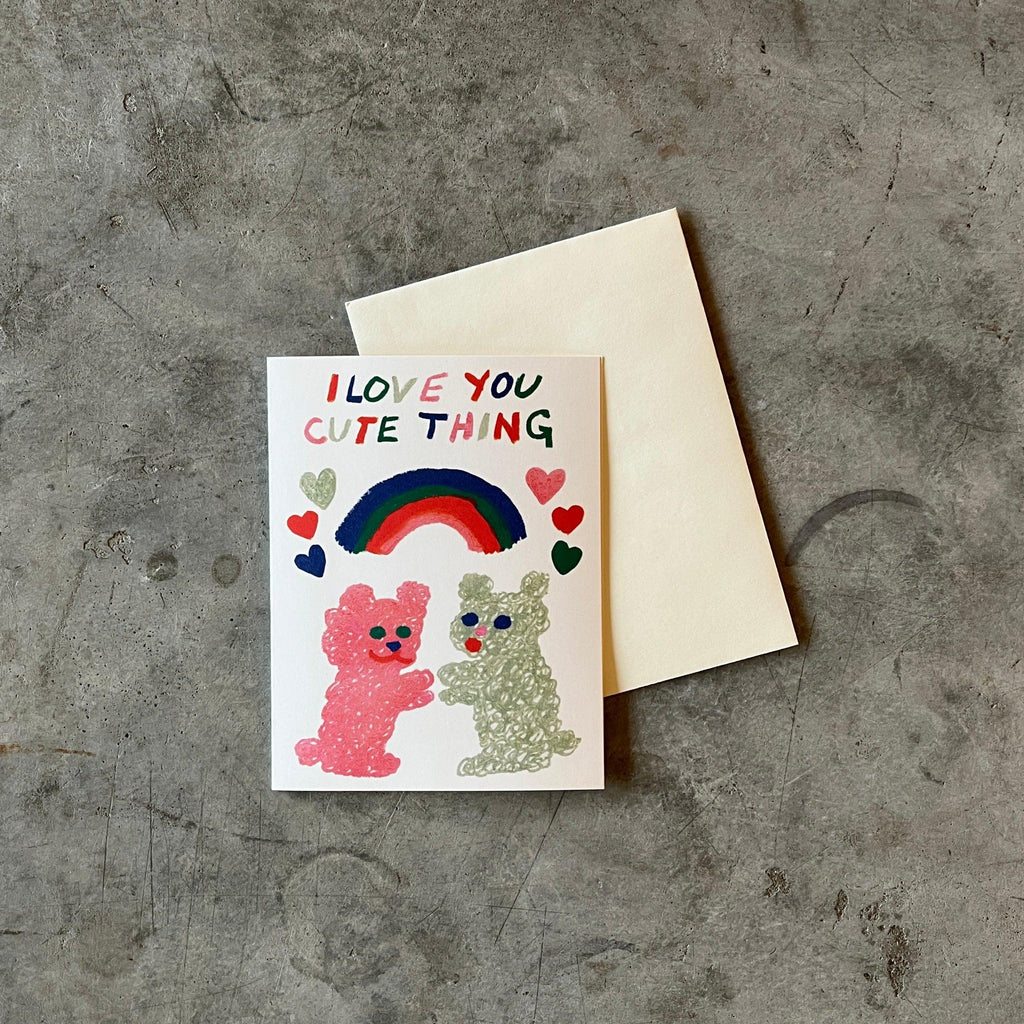 Red Cap Cards - Cute Thing Love Greeting Card - Shop Duet