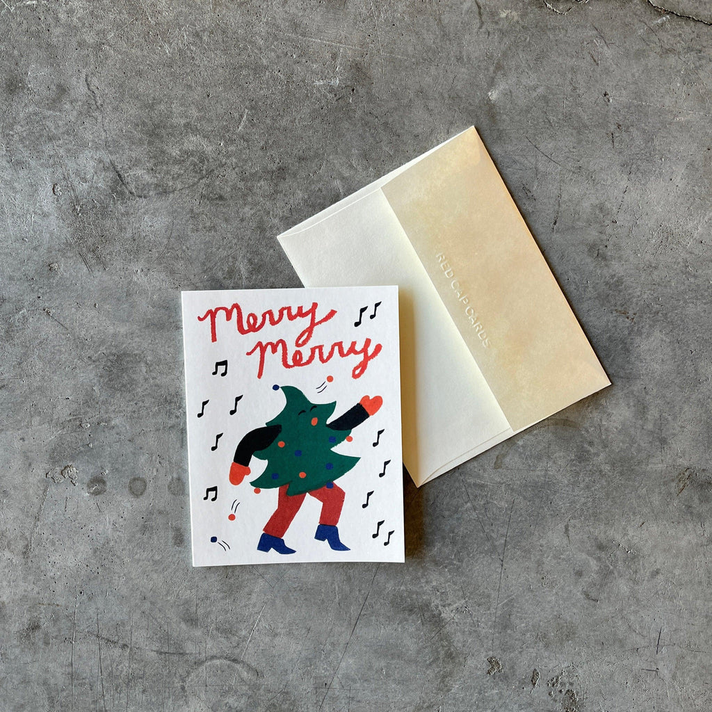 Red Cap Cards - Dancing Tree Holiday Greeting Card Boxed Set - Shop Duet