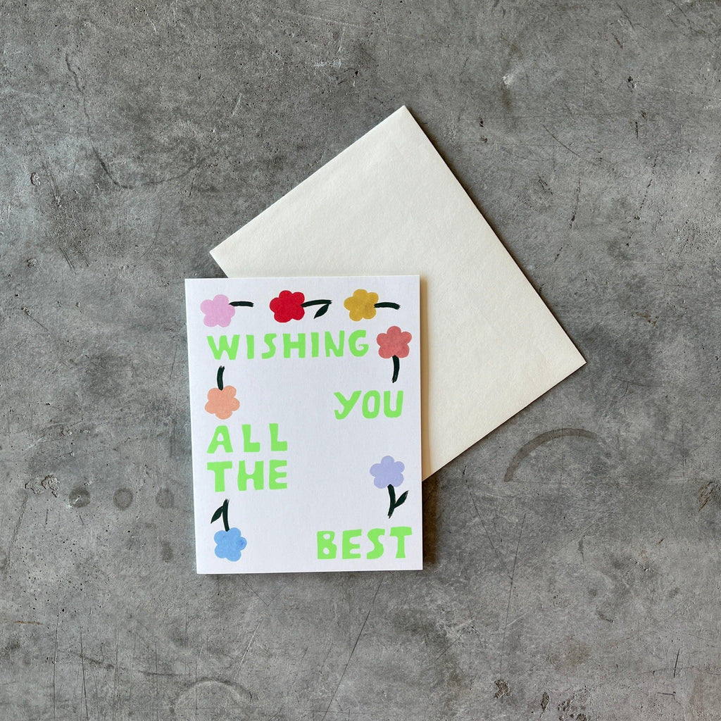 Red Cap Cards - Flipping Flowers Encouragement Greeting Card - Shop Duet