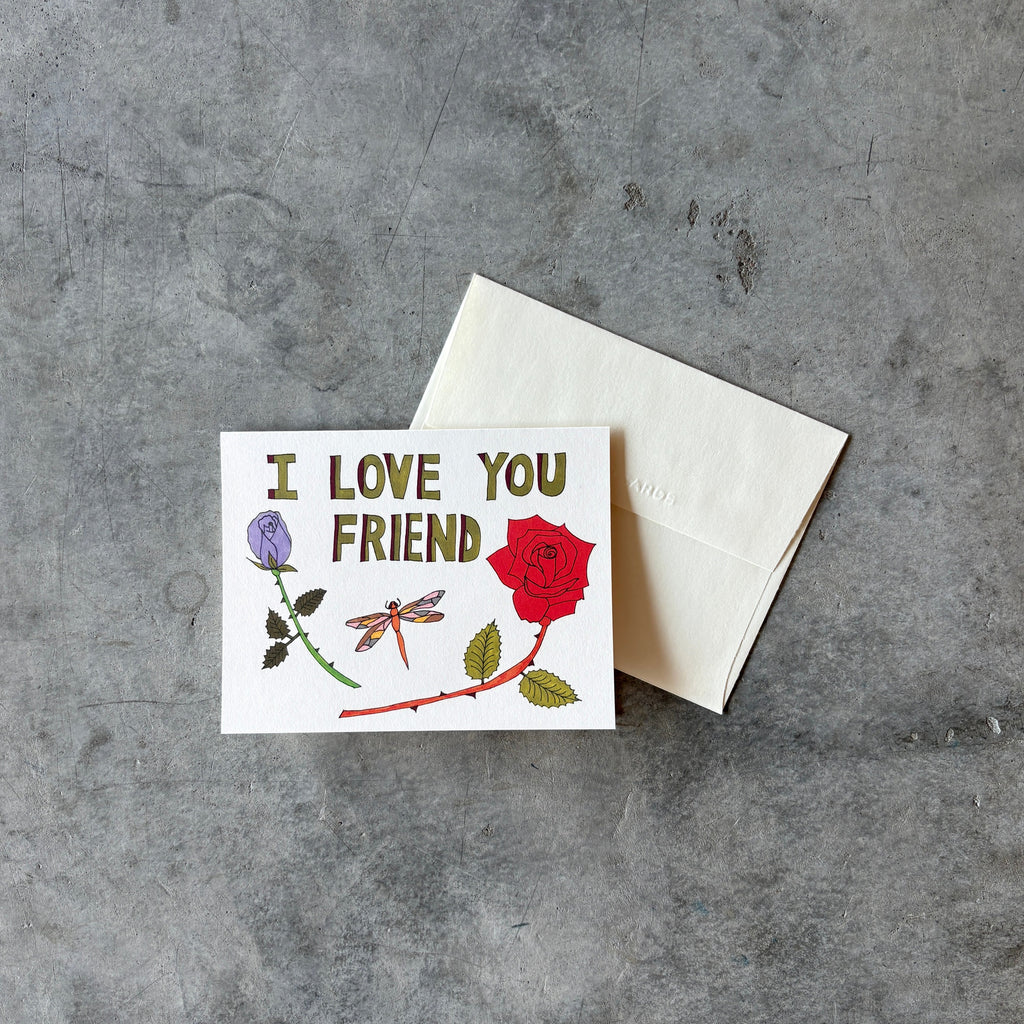 Red Cap Cards - Friend Love Greeting Card - Shop Duet