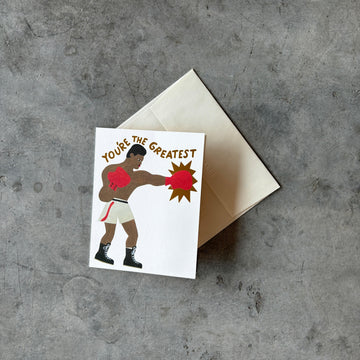 Red Cap Cards - Greatest Boxer Greeting Card - Shop Duet