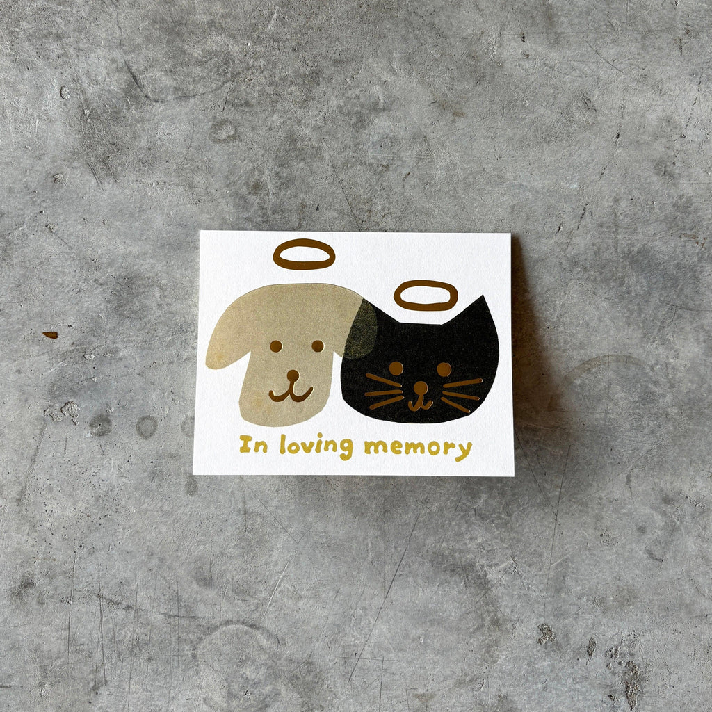 Red Cap Cards - Halo Pets Greeting Card - Shop Duet