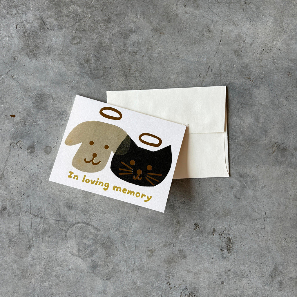 Red Cap Cards - Halo Pets Greeting Card - Shop Duet