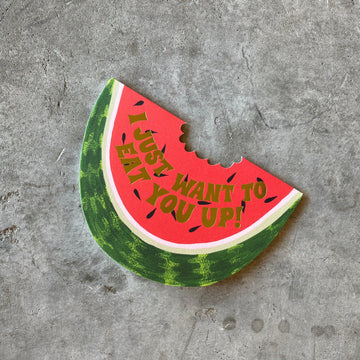 Red Cap Cards - Juicy Watermelon Love Greeting Card - Shop Duet