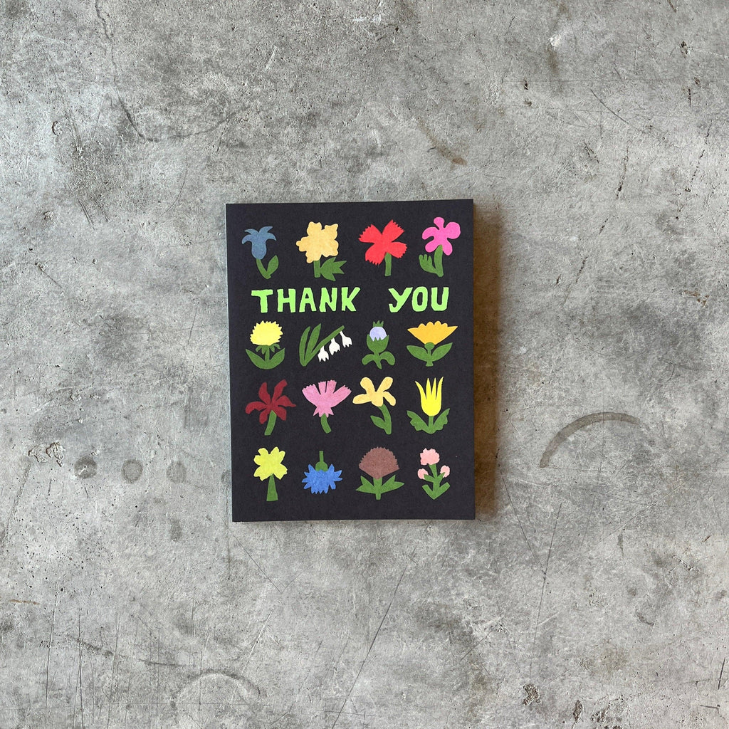 Red Cap Cards - Little Flowers Thank You Greeting Card - Shop Duet