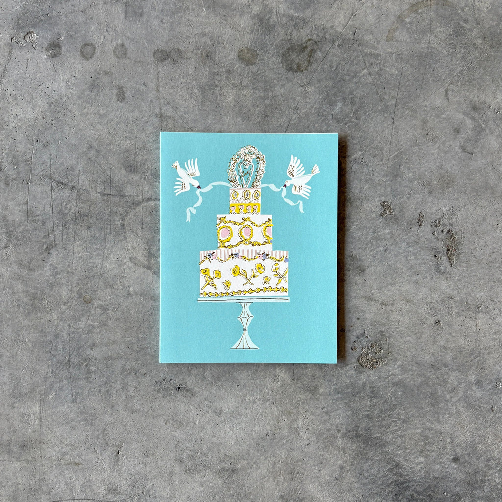 Red Cap Cards - Love Cake Wedding Greeting Card - Shop Duet