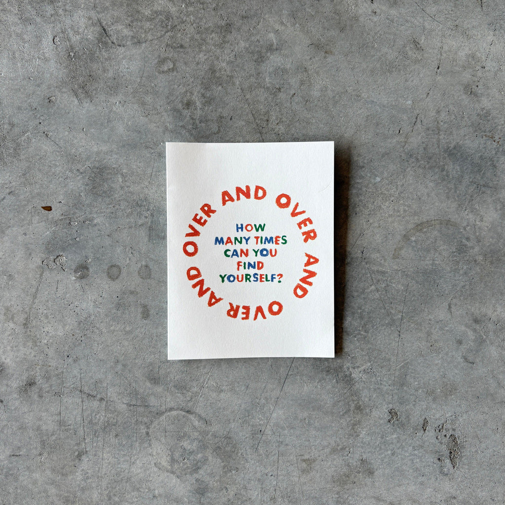 Red Cap Cards - Over and Over Greeting Card - Shop Duet