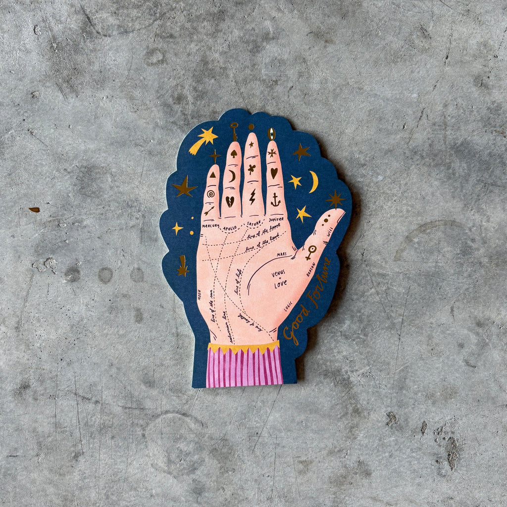 Red Cap Cards - Palm Reading Encouragement Card - Shop Duet