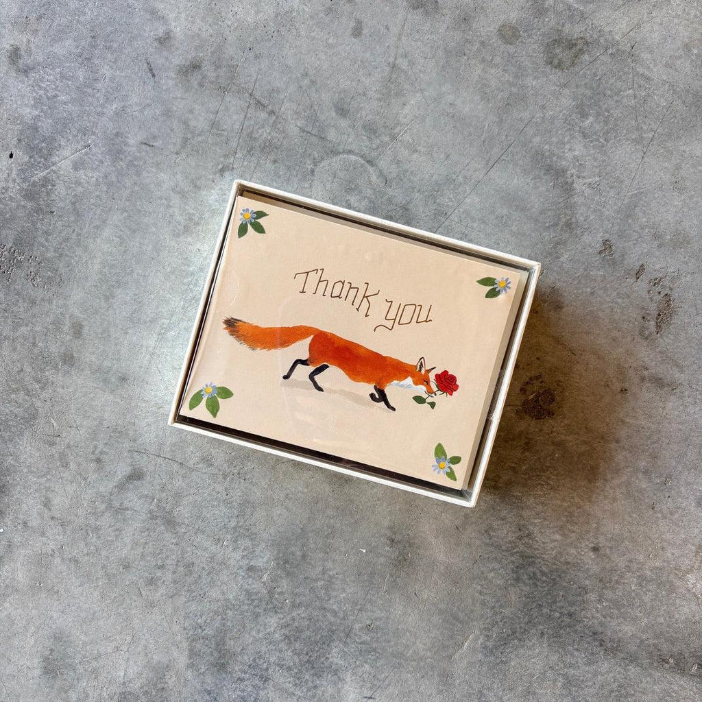 Red Cap Cards - Thanks Fox Thank You Card Box Set - Duet – Shop Duet