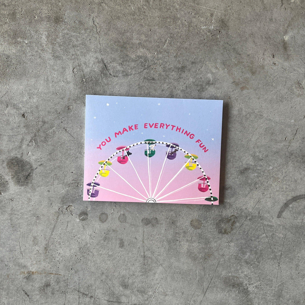 Red Cap Cards - You Make Everything Fun Friendship Greeting Card - Shop Duet