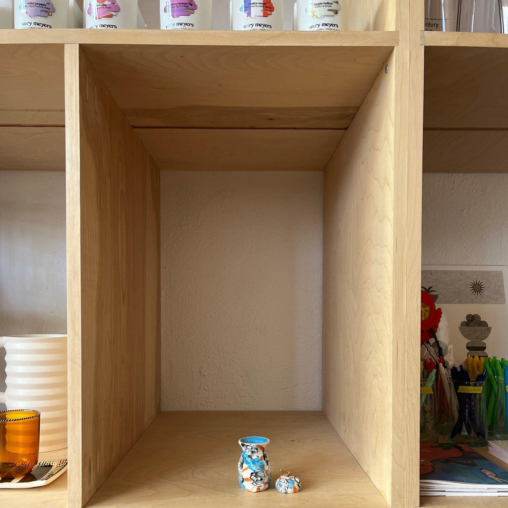 Small Ideas Studio - Stash Jar - White/Blue - Shop Duet