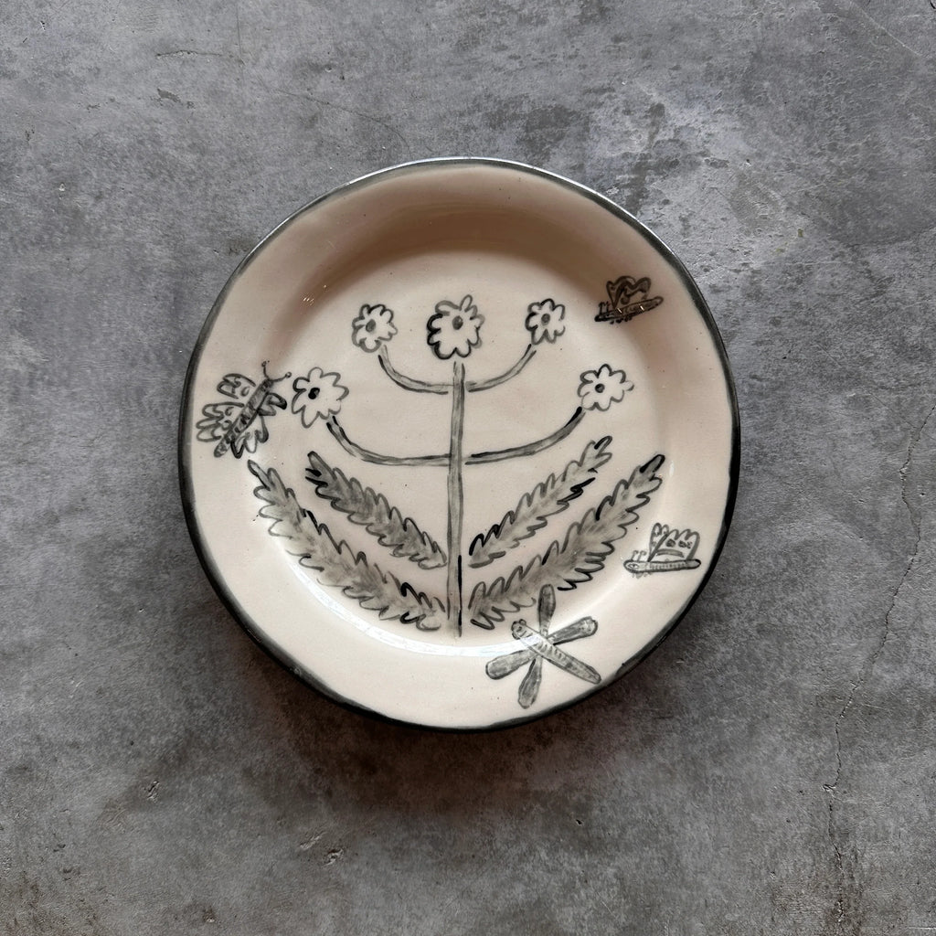Steph Becker - Hand-Drawn Ceramic Plate - Shop Duet