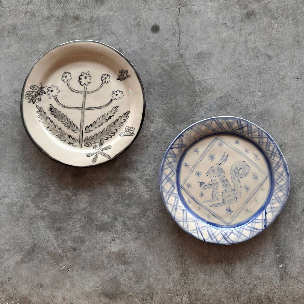 Steph Becker - Hand-Drawn Ceramic Plate - Shop Duet