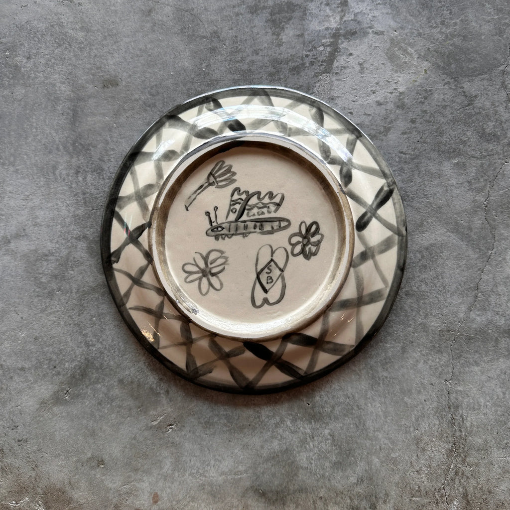Steph Becker - Hand-Drawn Ceramic Plate - Shop Duet