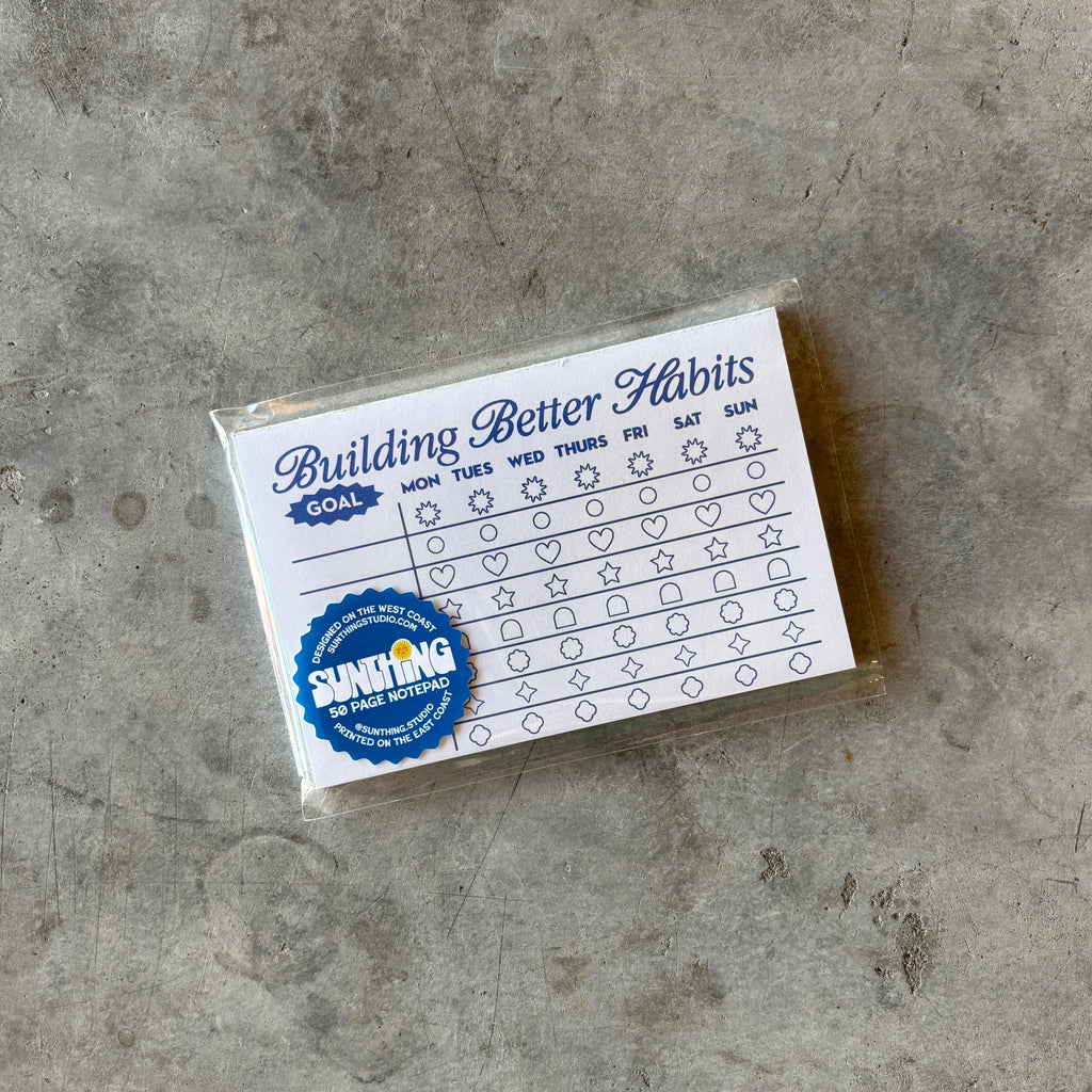 Sunthing Studio - Habit Tracker Notepad - Shop Duet