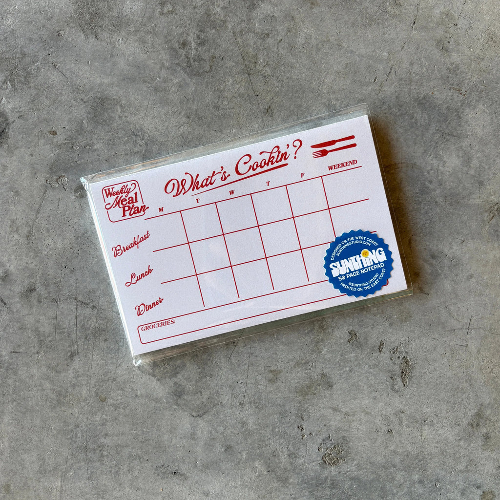 Sunthing Studio - Meal Prep Notepad - Shop Duet