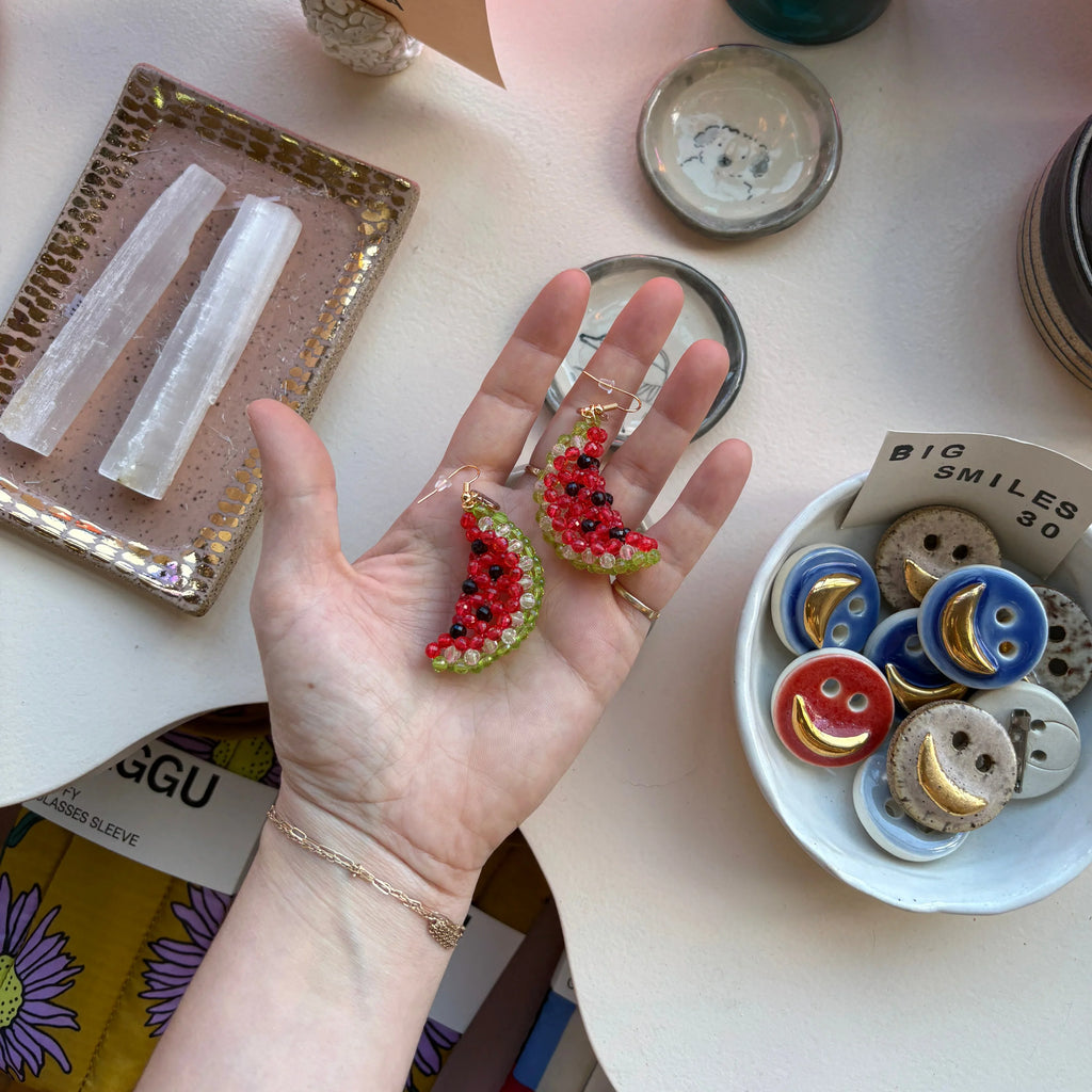 Susan Alexandra - Mini Watermelon Icey Fruit Earrings - Shop Duet