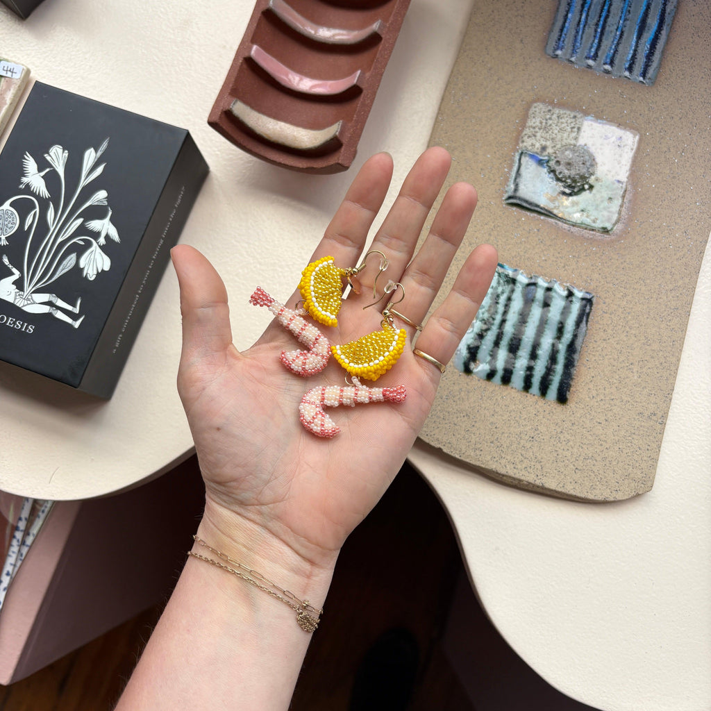 Susan Alexandra - Shrimp Cocktail Earrings - Shop Duet