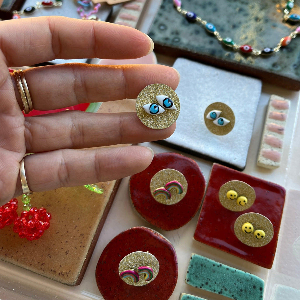 Susan Alexandra - Tiny Joy Stud Earrings - Shop Duet