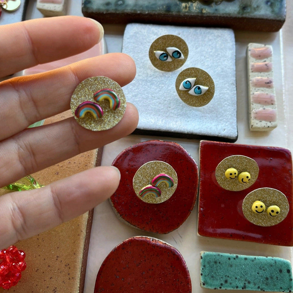 Susan Alexandra - Tiny Joy Stud Earrings - Shop Duet