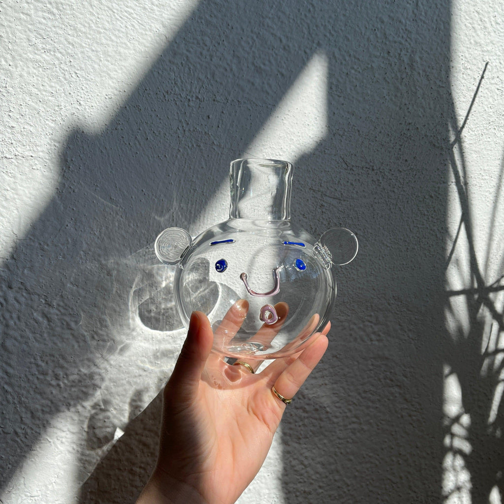 Tak Tak - Tak Tak Clear Bubble Face Vase - Shop Duet