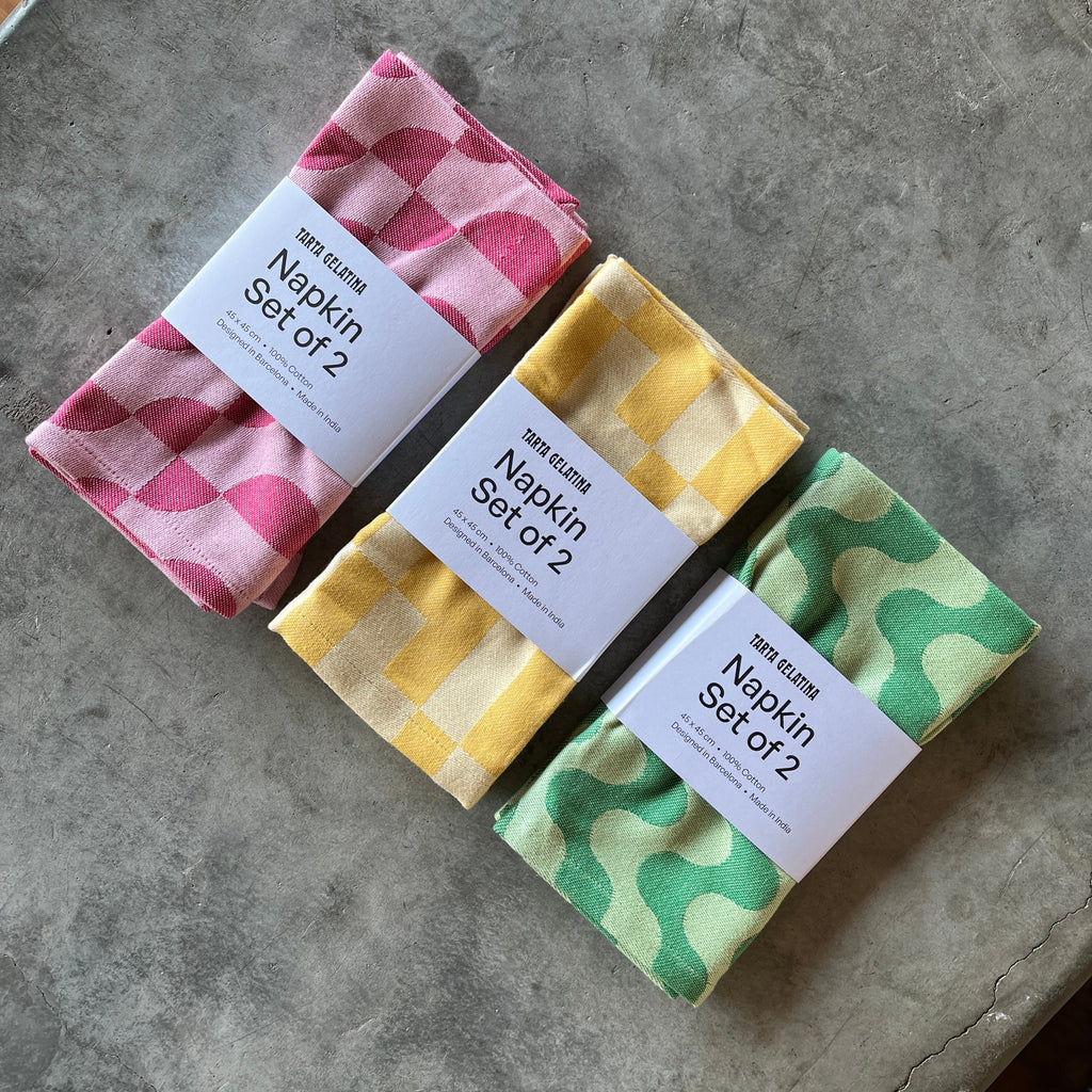 Tarta Gelatina - Patterned Napkin Set - Shop Duet