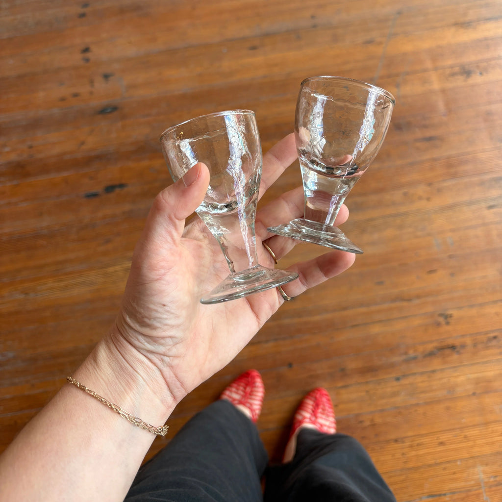 The Collective - Pebbled Footed Shot Glasses - Shop Duet