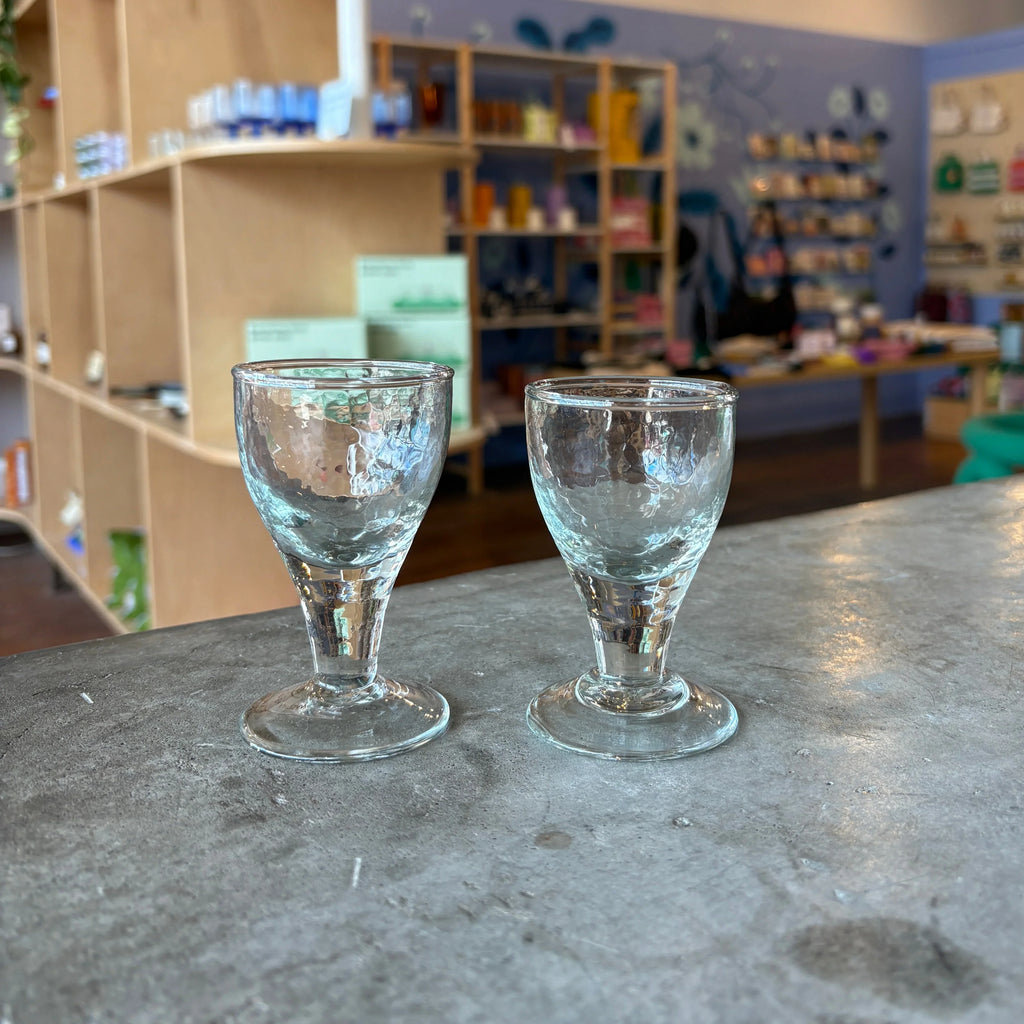 The Collective - Pebbled Footed Shot Glasses - Shop Duet