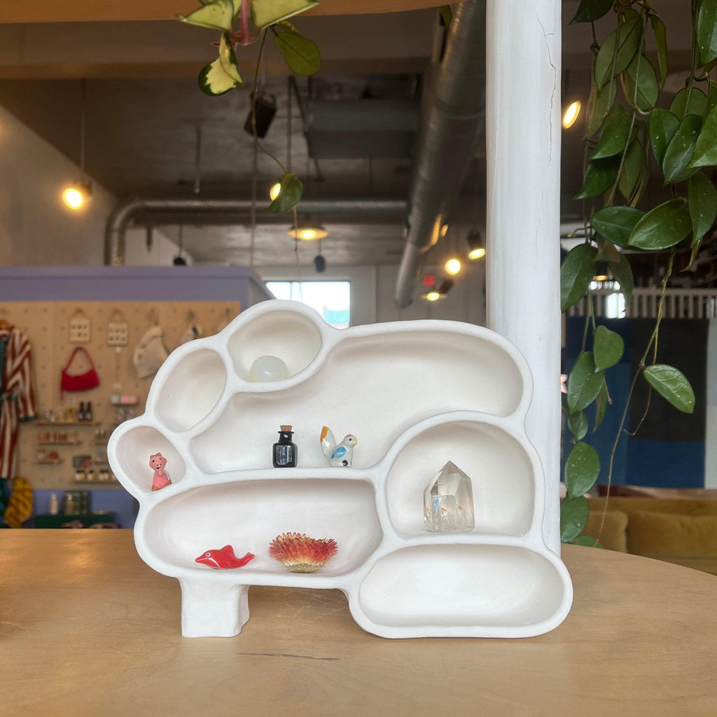 The Minimalist Ceramist - Cement Cave of Inspiration No. 1 Curio Shelf - Shop Duet