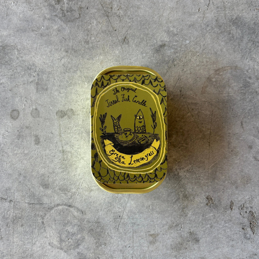 Tinned Candle - Tinned Fish Candle - Green Tea & Lemongrass - Shop Duet