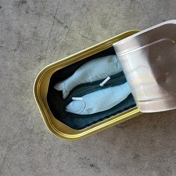 Tinned Candle - Tinned Fish Candle - Juniper & Fraser Fir - Shop Duet