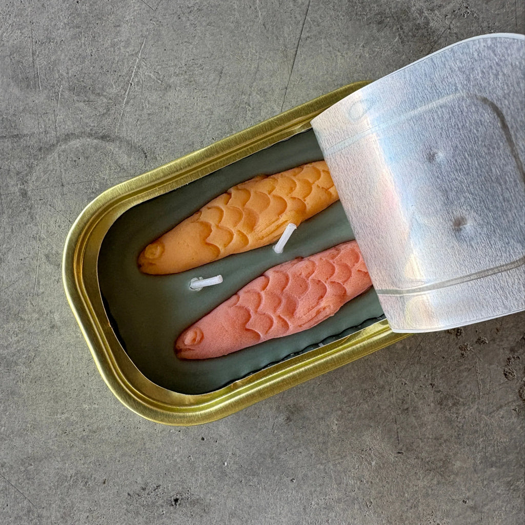 Tinned Candle - Tinned Fish Candle - Olive Oil & Sea Salt - Shop Duet