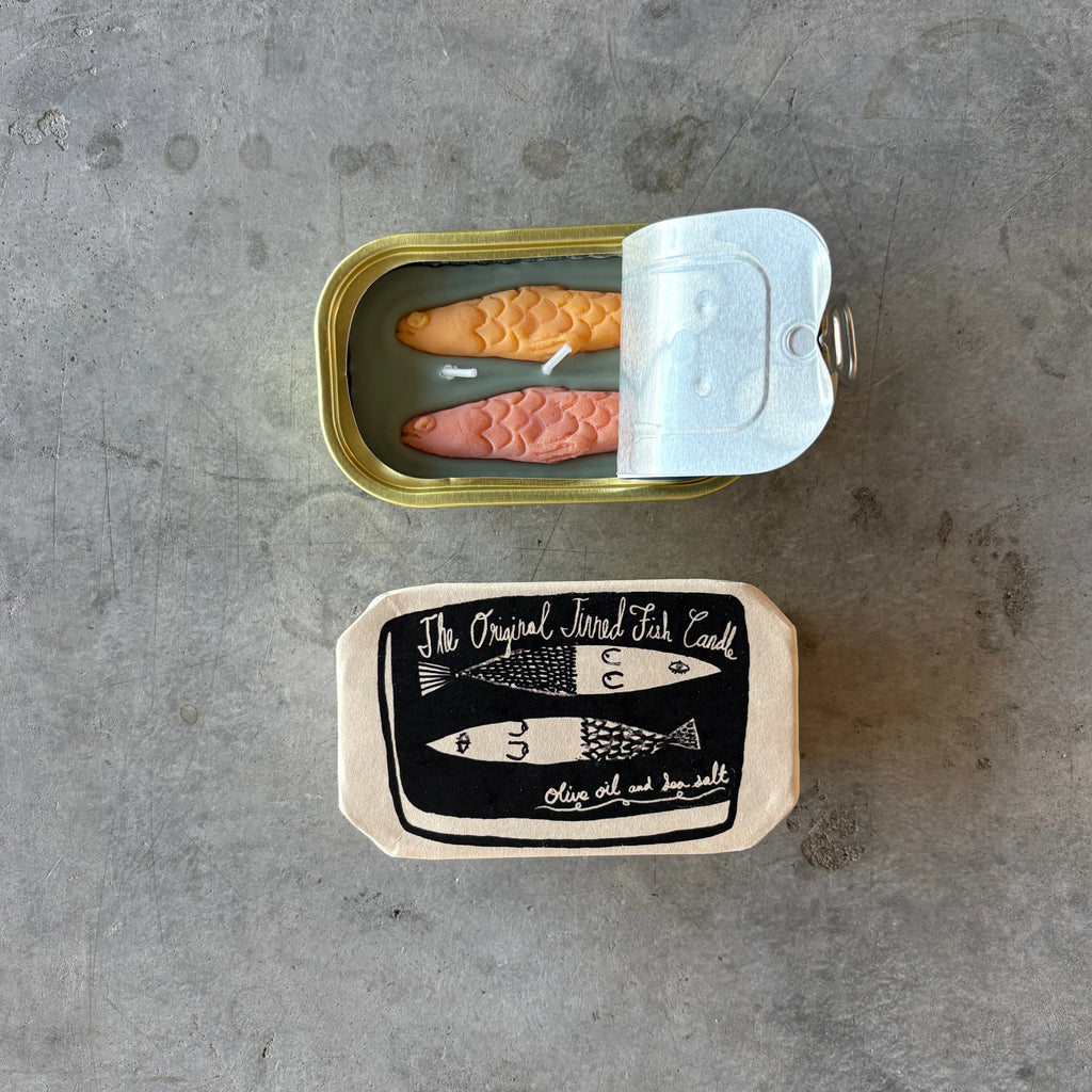Tinned Candle - Tinned Fish Candle - Olive Oil & Sea Salt - Shop Duet