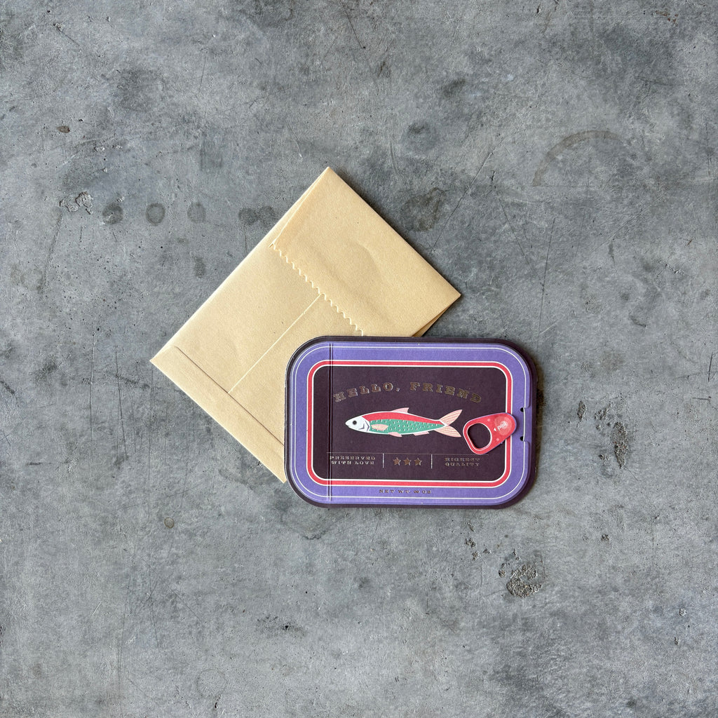 UWP Luxe - Sardines Pop-Up Everyday Greeting Card - Shop Duet