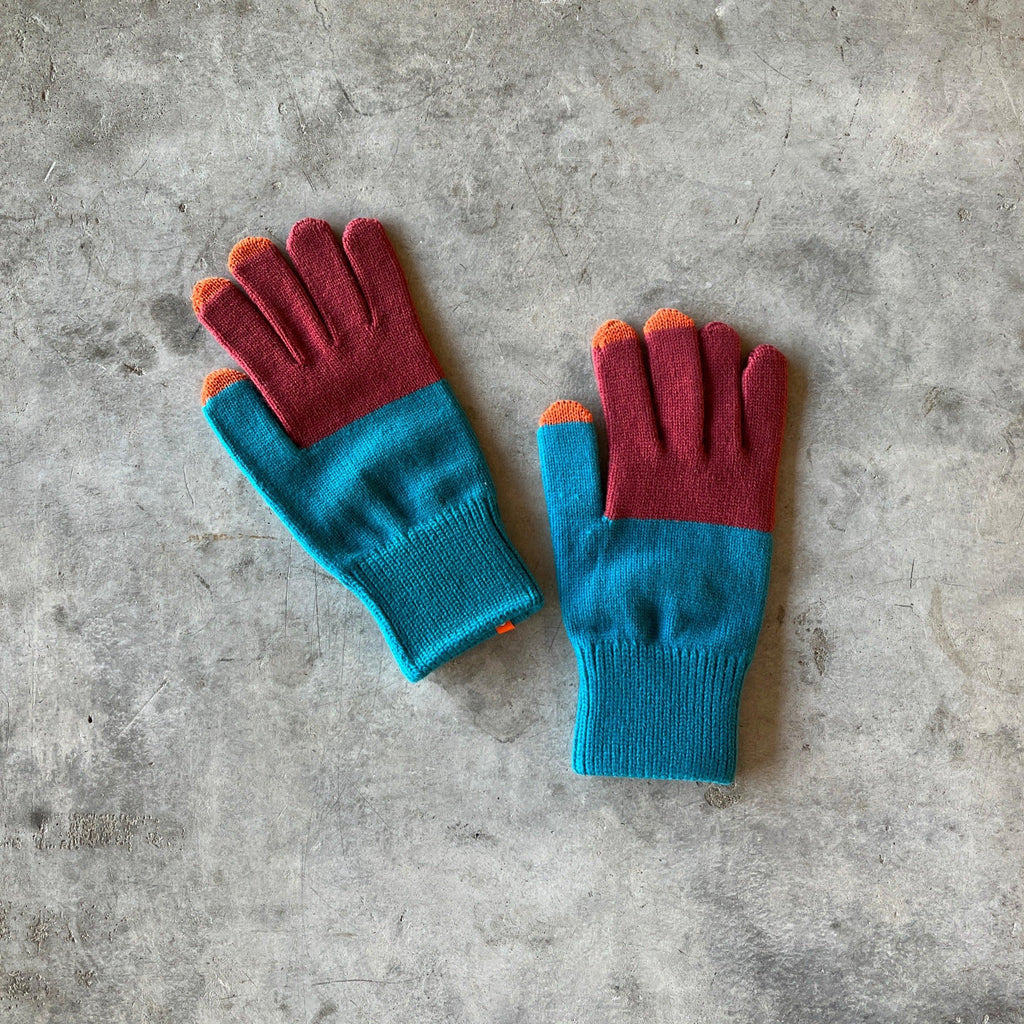 Verloop - Colorblock Knit Touchscreen Gloves - Shop Duet