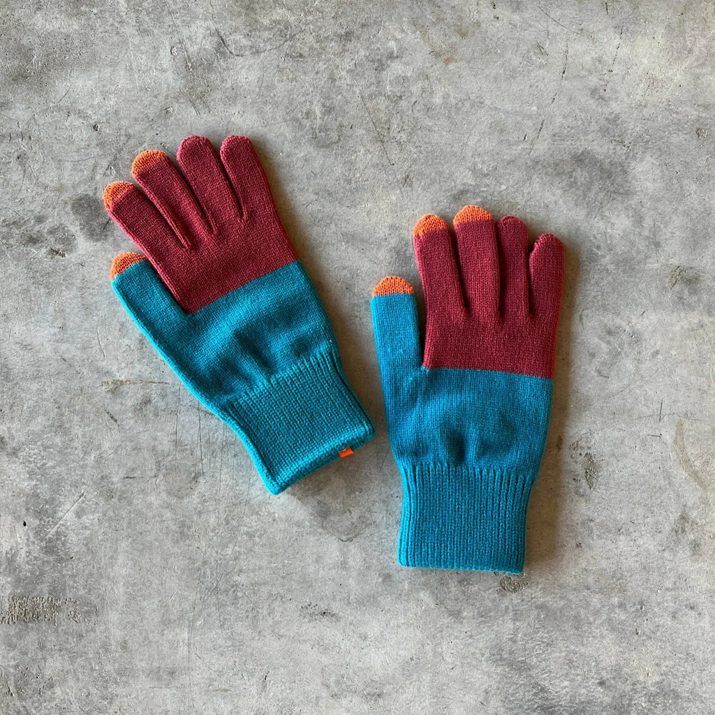 Verloop - Colorblock Knit Touchscreen Gloves - Shop Duet