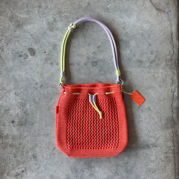 Verloop - Drawstring Raffia Mini Bag - Shop Duet