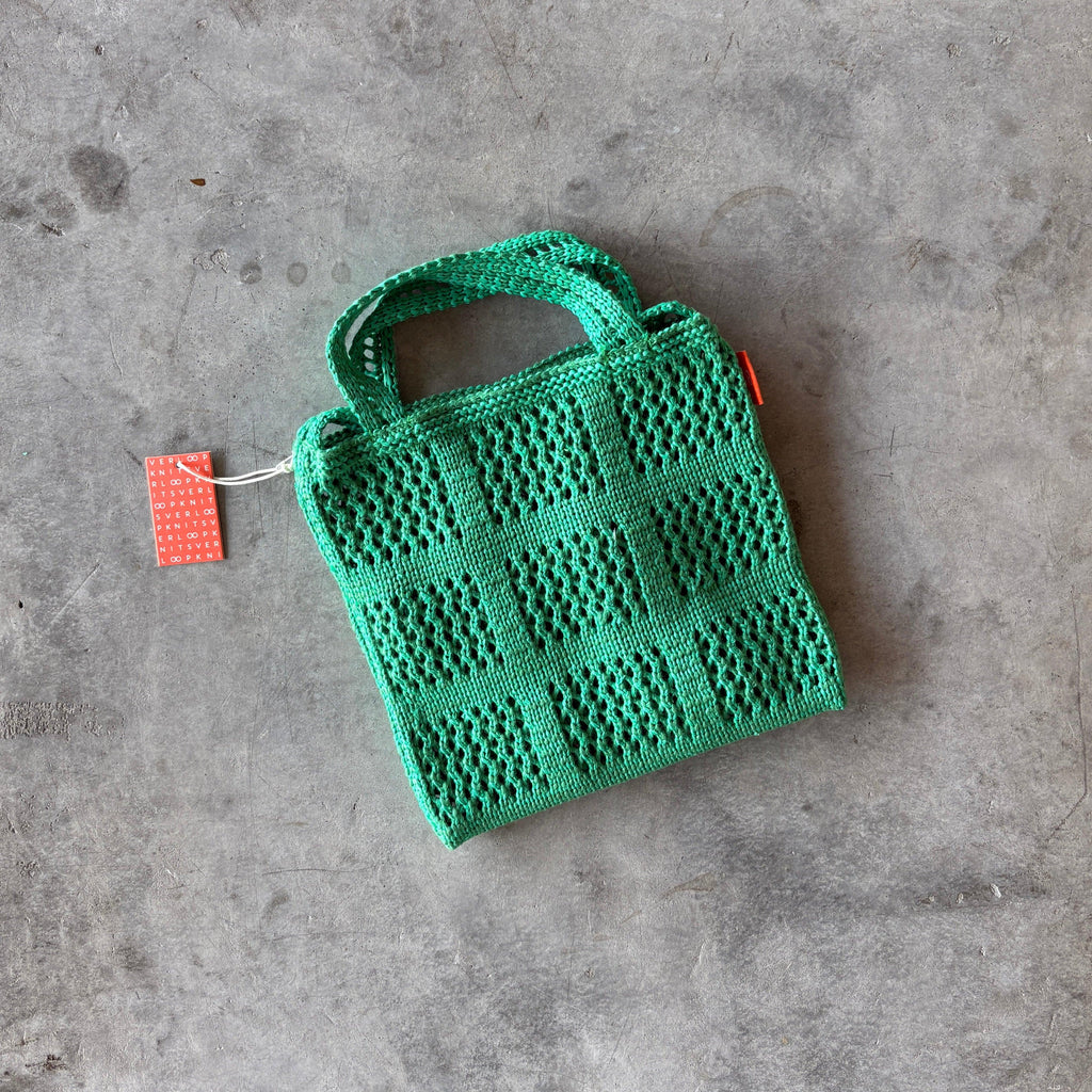 Verloop - Grid Raffia Mini Tote Bag - Shop Duet