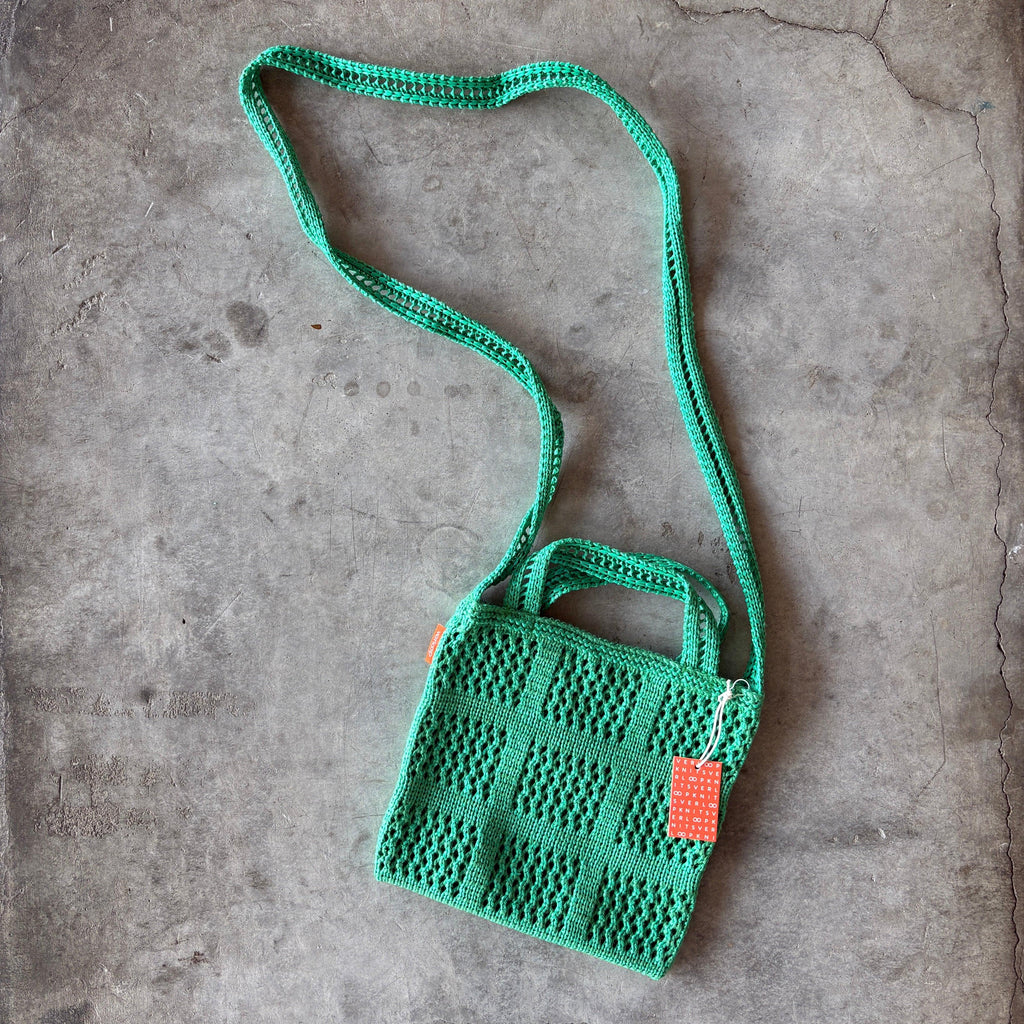 Verloop - Grid Raffia Mini Tote Bag - Shop Duet