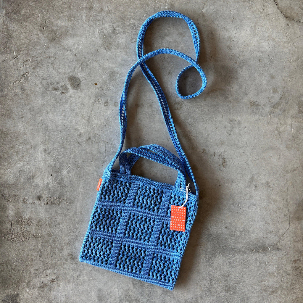 Verloop - Grid Raffia Mini Tote Bag - Shop Duet