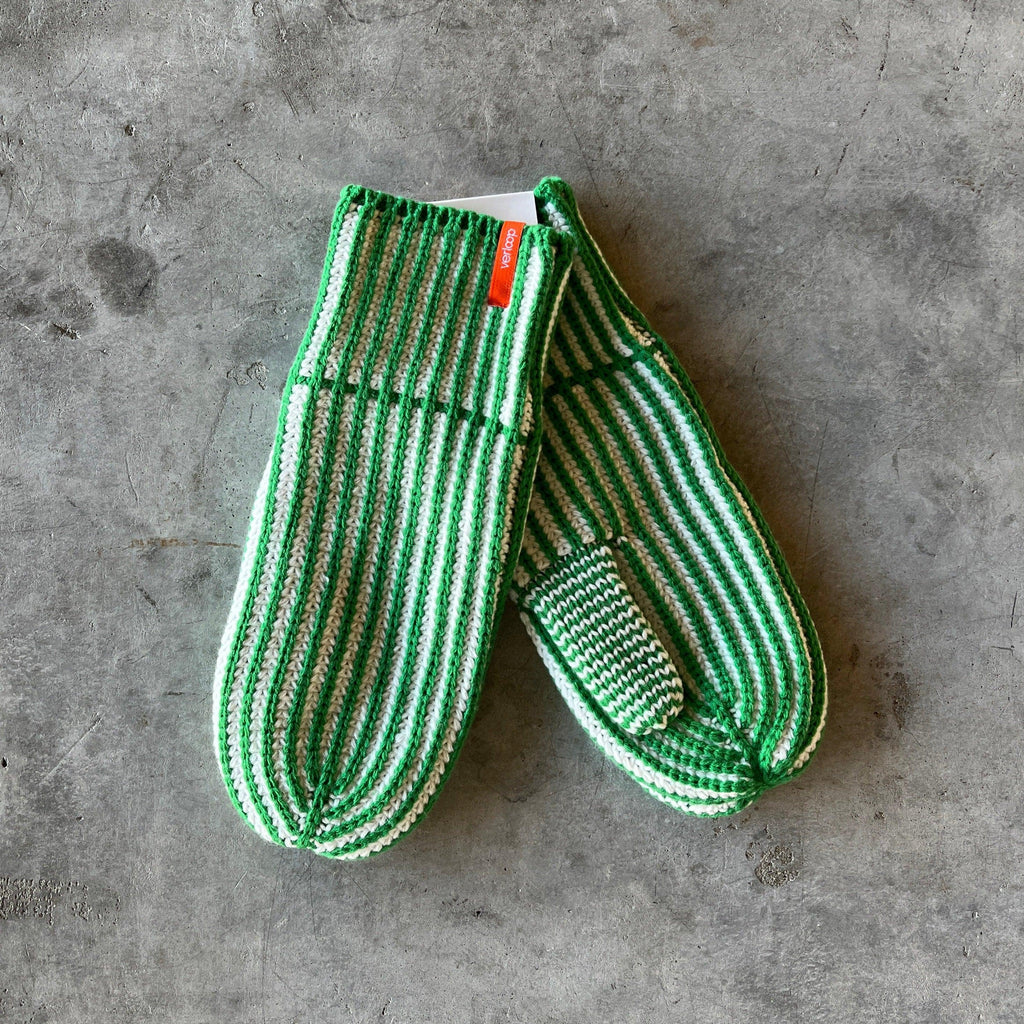 Verloop - Stripe Knit Mittens - Shop Duet