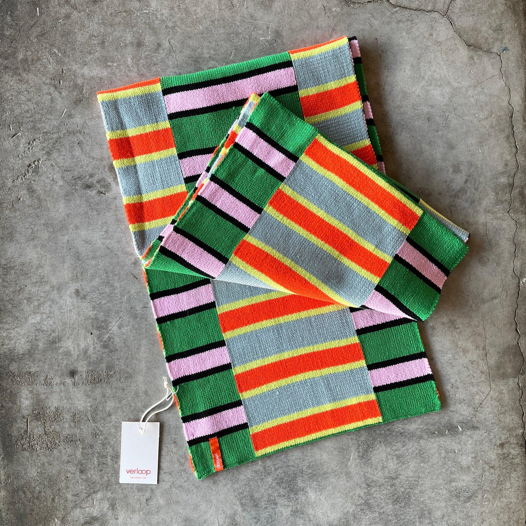 Verloop - Zipper Stripe Big Scarf - Shop Duet