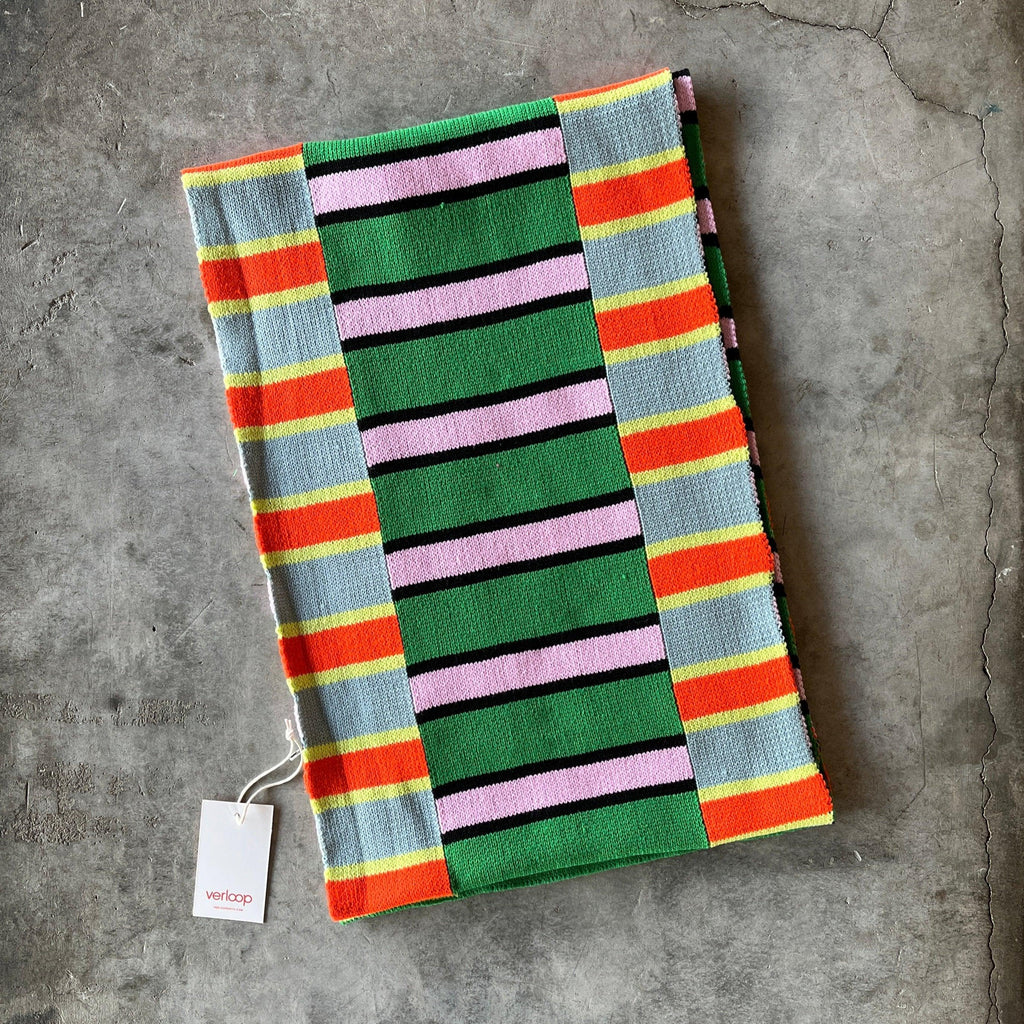 Verloop - Zipper Stripe Big Scarf - Shop Duet